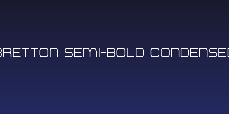 Bretton Semi-Bold Condensed Social Header