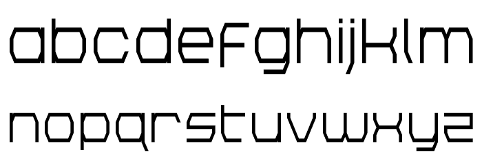 Bretton Semi-Bold Condensed Font LOWERCASE