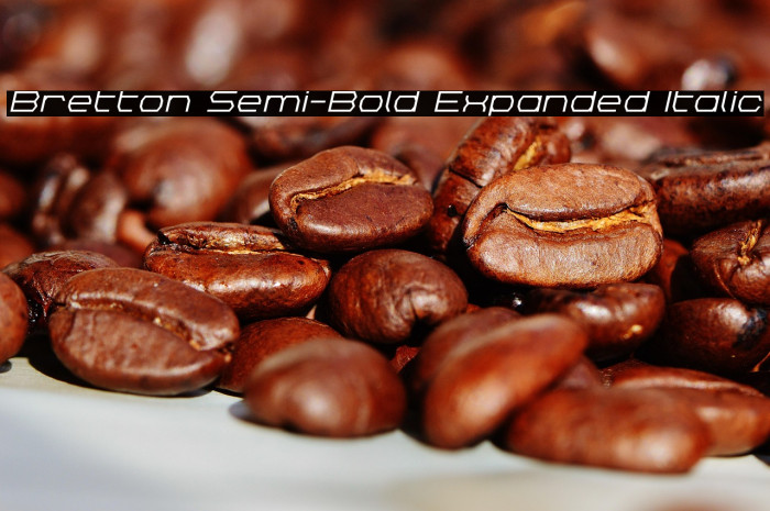 Bretton Semi-Bold Expanded Italic Example 2