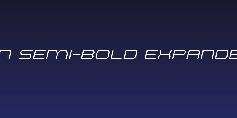 Bretton Semi-Bold Expanded Italic Social Header
