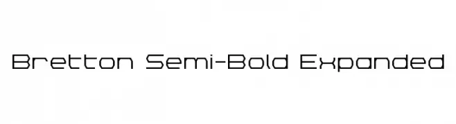 Bretton Semi-Bold Expanded  フリーフォントのダウンロード