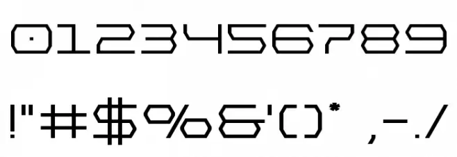 Bretton Semi-Bold Expanded Font OTHER CHARS