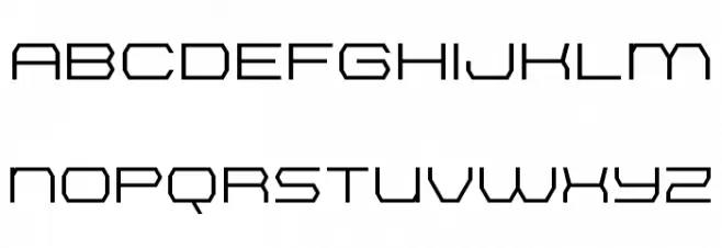 Bretton Semi-Bold Expanded 字体 大写