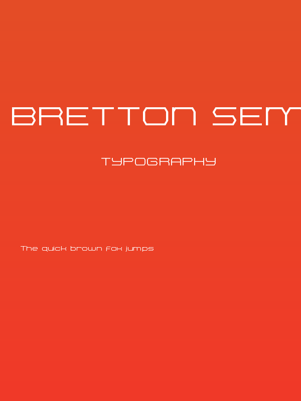 Bretton Semi-Bold Expanded Poster