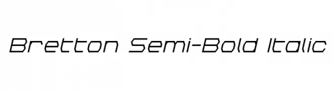 Bretton Semi-Bold Italic  Fuentes Gratis Descargar