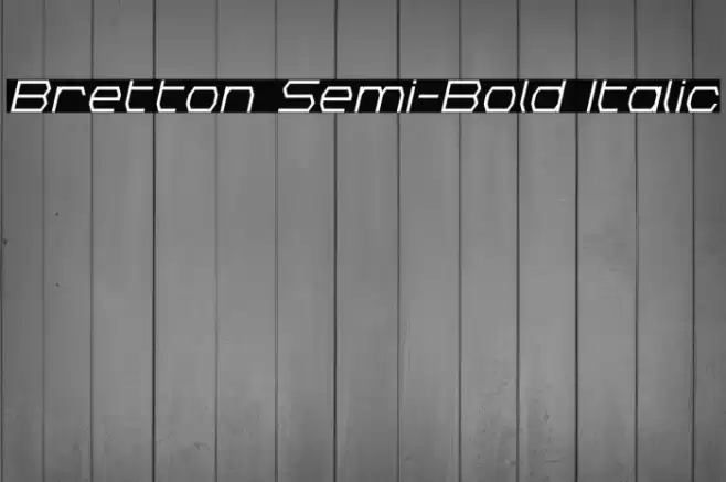 Bretton Semi-Bold Italic Font examples