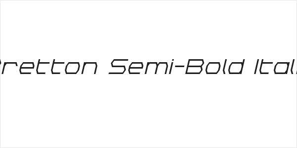 Bretton Semi-Bold Italic Logo