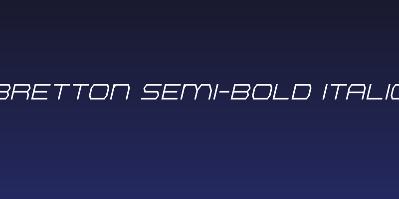 Bretton Semi-Bold Italic Social Header