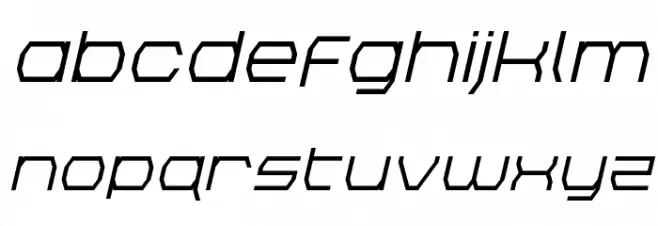 Bretton Semi-Bold Italic फ़ॉन्ट लोअरकेस