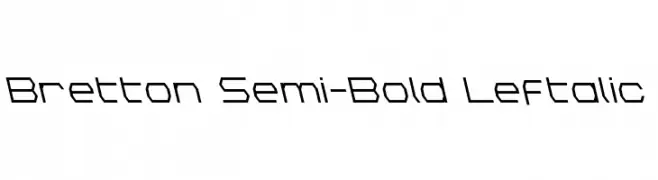 Bretton Semi-Bold Leftalic  Fuentes Gratis Descargar