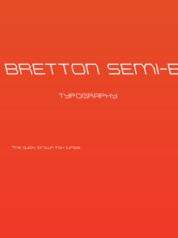 Bretton Semi-Bold Leftalic Poster