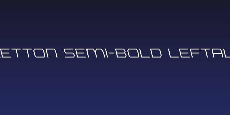 Bretton Semi-Bold Leftalic Social Header