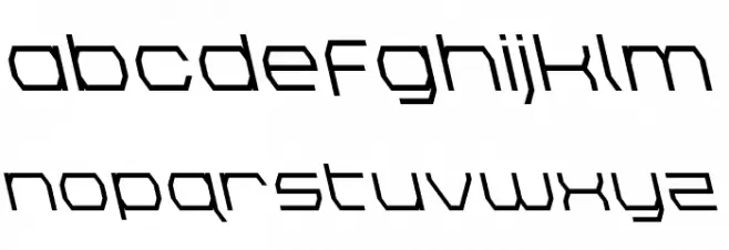 Bretton Semi-Bold Leftalic फ़ॉन्ट लोअरकेस