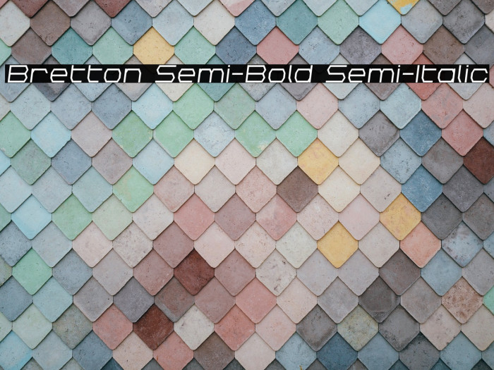 Bretton Semi-Bold Semi-Italic Example 3
