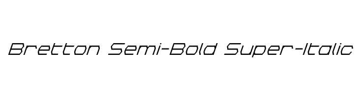 Bretton Semi-Bold Super-Italic  لخطوط تنزيل