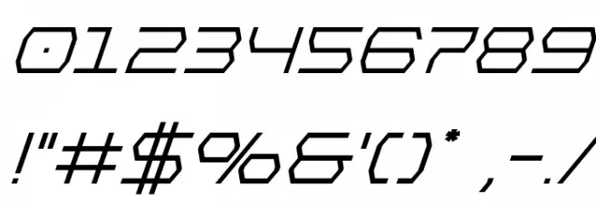 Bretton Semi-Bold Super-Italic Font OTHER CHARS