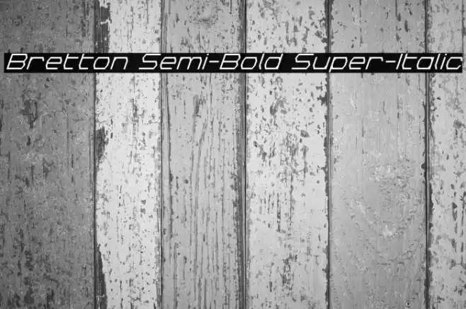 Bretton Semi-Bold Super-Italic Font examples