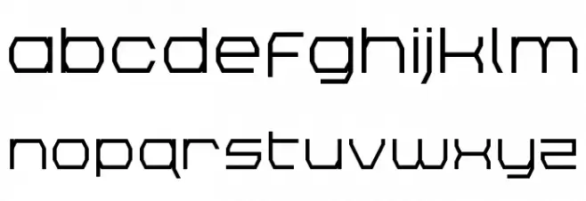 Bretton Semi-Bold Font LOWERCASE