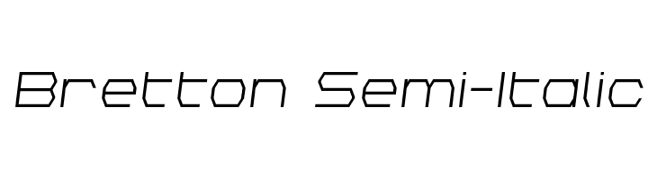 Bretton Semi-Italic  免费字体下载