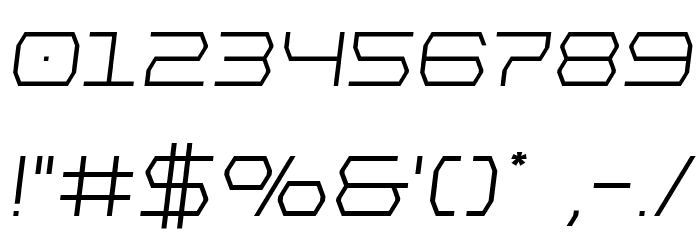 Bretton Semi-Italic Font OTHER CHARS