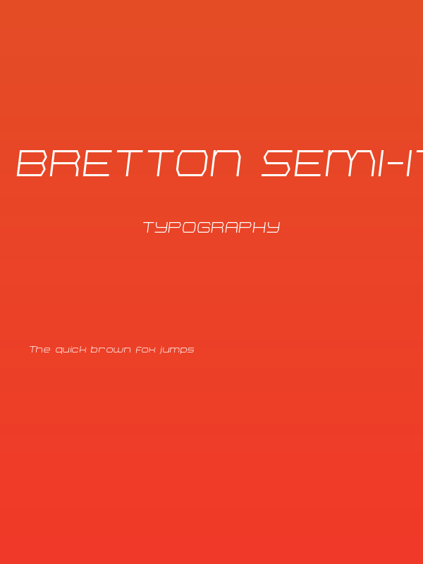 Bretton Semi-Italic Poster