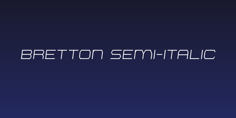 Bretton Semi-Italic Social Header