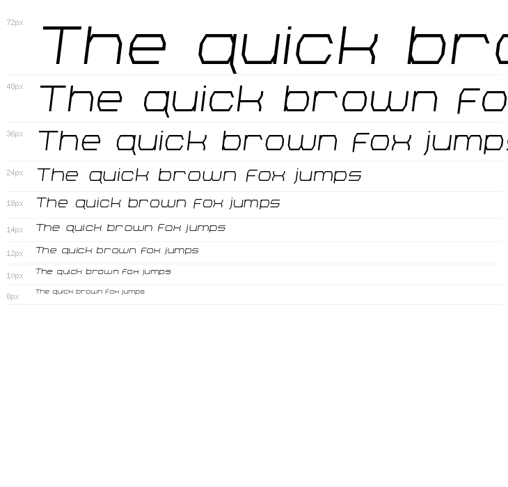 Bretton Semi-Italic Waterfall