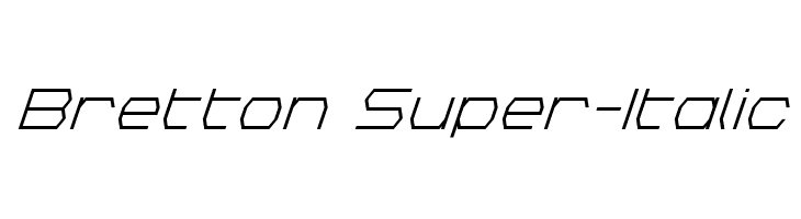 Bretton Super-Italic  免费字体下载
