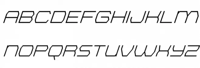 Bretton Super-Italic Schriftart Groß