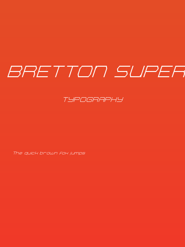 Bretton Super-Italic Poster