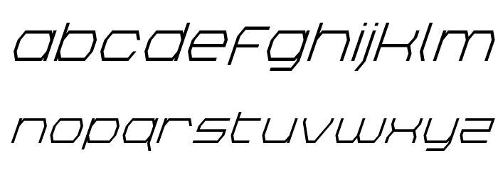 Bretton Super-Italic Font LOWERCASE