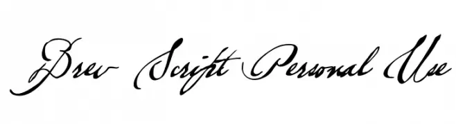 Brev Script Personal Use  Descarca Fonturi Gratis