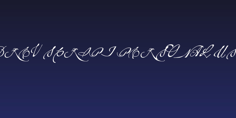 Brev Script Personal Use Social Header