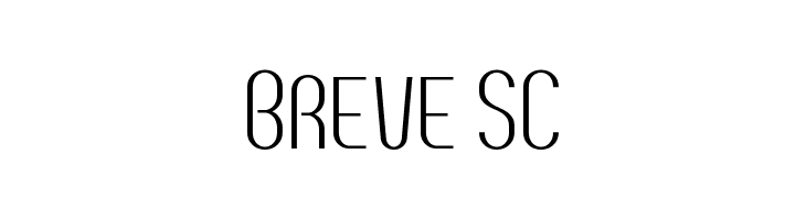 Breve SC  フリーフォントのダウンロード