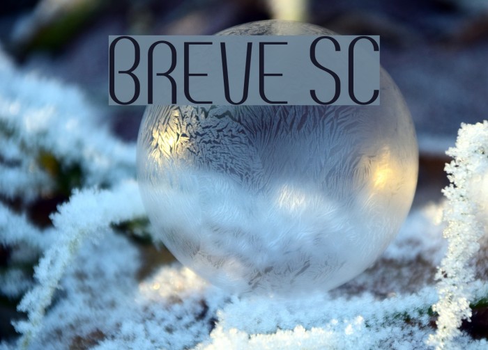 Breve SC Font examples