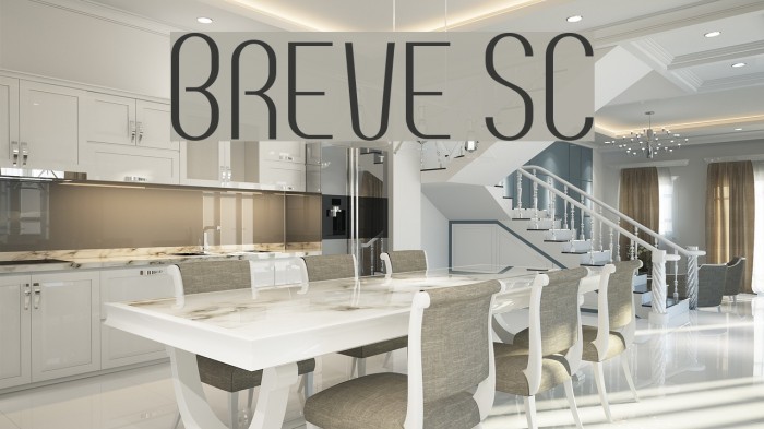 Breve SC Font examples