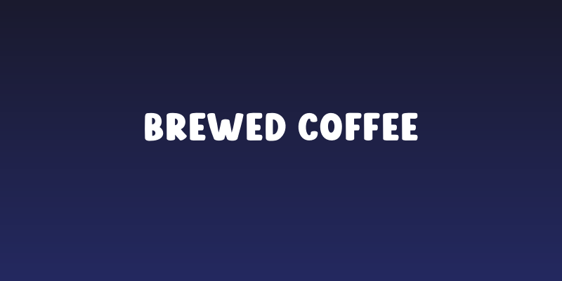 Brewed Coffee Social Header