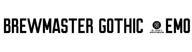 Brewmaster Gothic Demo  フリーフォントのダウンロード