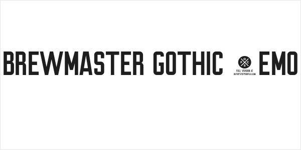 Brewmaster Gothic Demo Logo