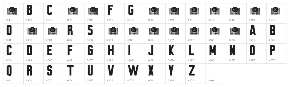Brewmaster Gothic Round Character Map