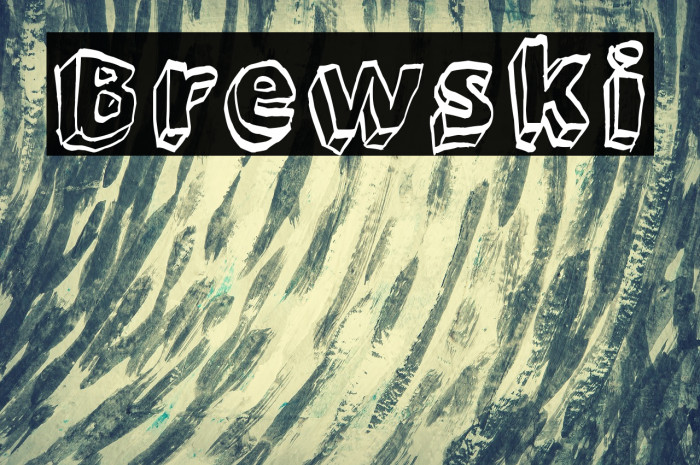 Brewski Font examples