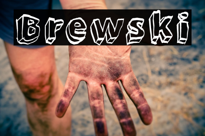 Brewski Font examples