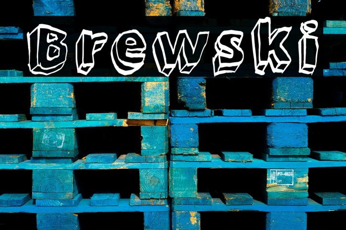 Brewski Font examples