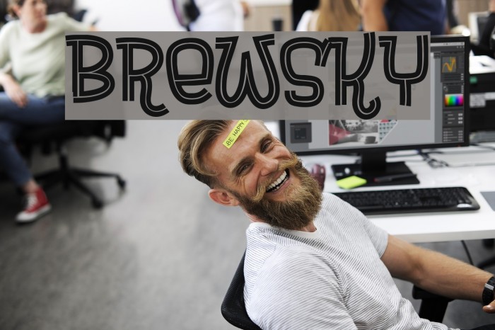 Brewsky Font examples