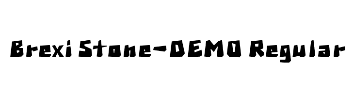 Brexi Stone-DEMO Regular  フリーフォントのダウンロード