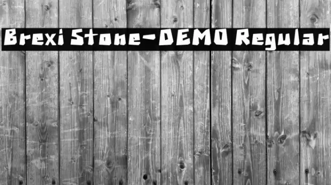Brexi Stone-DEMO Regular Font examples