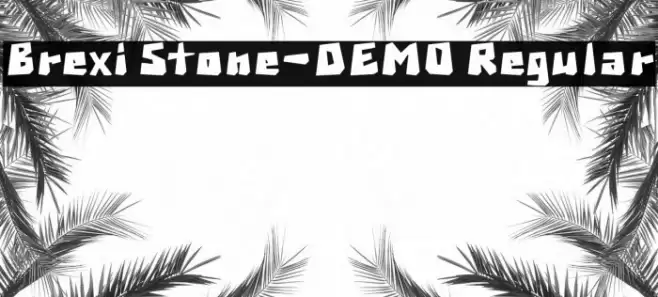 Brexi Stone-DEMO Regular Font examples