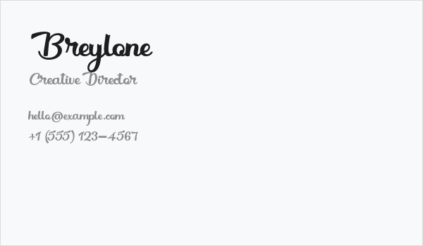 Breylone Business Card