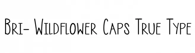 Bri- Wildflower Caps True Type  تنزيل الخطوط