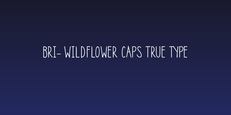 Bri- Wildflower Caps True Type Social Header